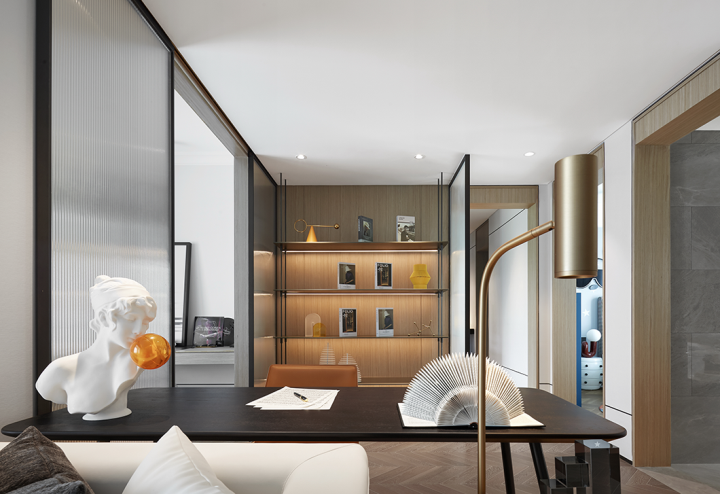 现代摩登风格室内设计家装案例-书房 现代摩登风格室内设计家装案例-书房