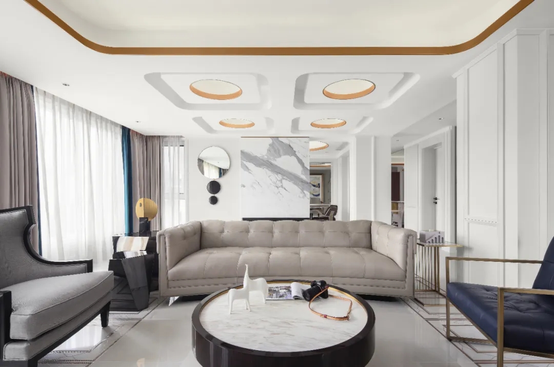 轻奢风格家装设计室内装修效果图-客厅 轻奢风格家装设计室内装修效果图-客厅