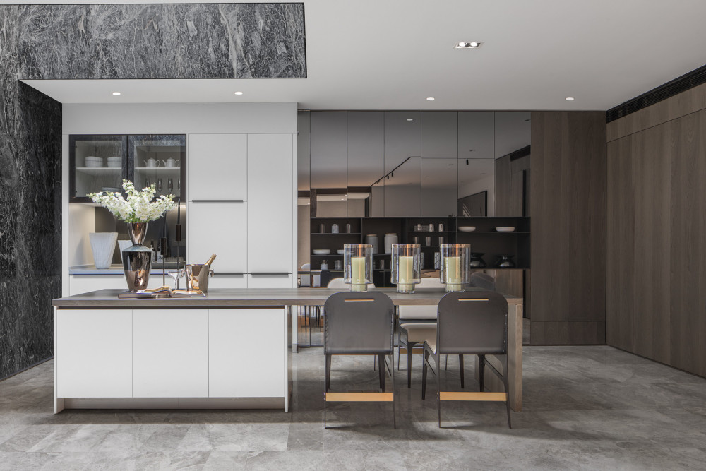 北欧轻奢风格室内家装案例效果图-厨房 北欧轻奢风格室内家装案例效果图-厨房