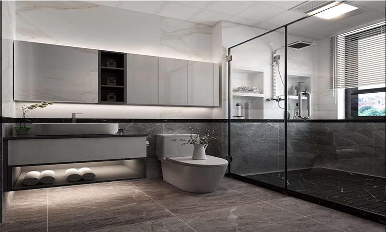 江山一品二居90平米简约现代风格装修案例-卫生间 江山一品二居90平米简约现代风格装修案例-卫生间