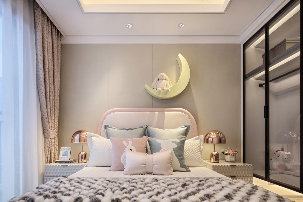 现代轻奢风格室内设计家装案例-儿童房 现代轻奢风格室内设计家装案例-儿童房