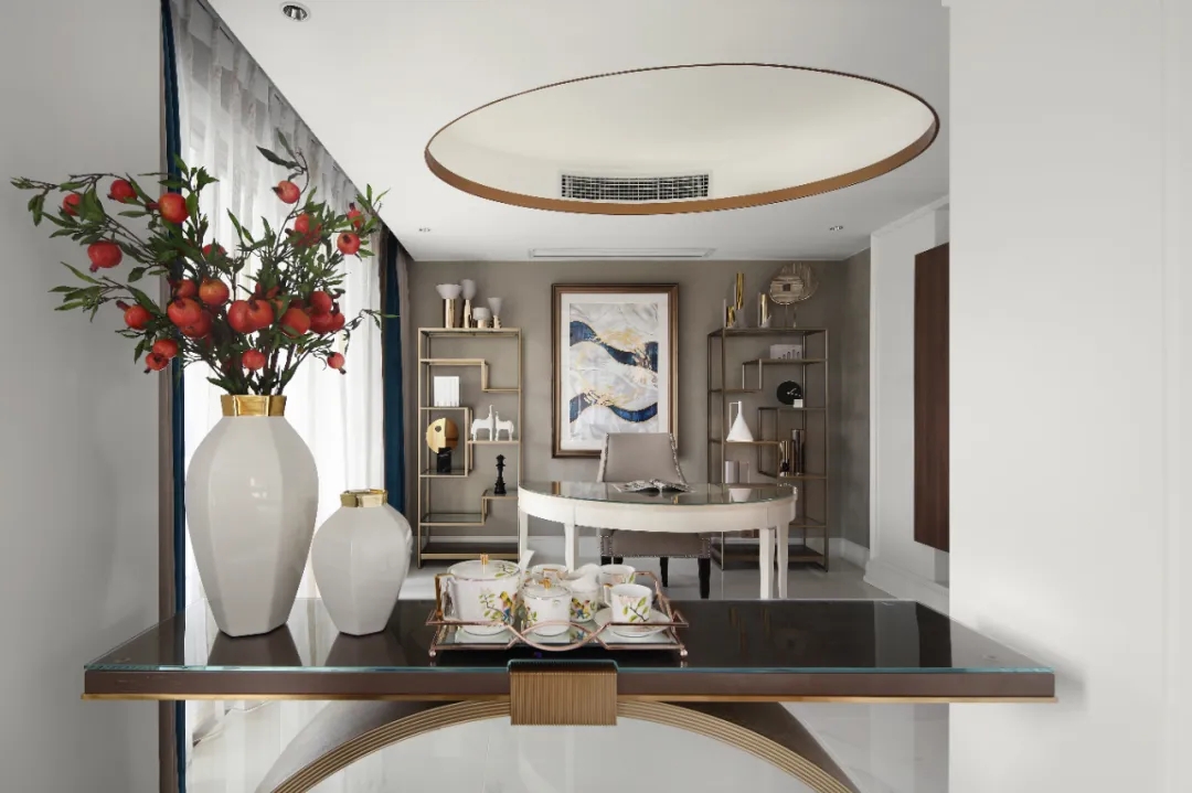 轻奢风格家装设计室内装修效果图-餐厅 轻奢风格家装设计室内装修效果图-餐厅