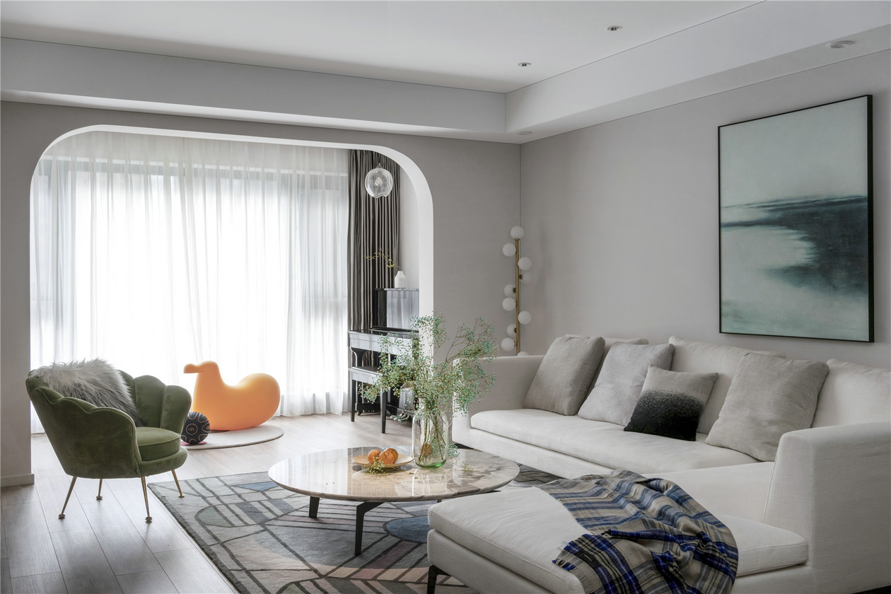 装修案例新中式风格室内装修效果图-客厅 装修案例新中式风格室内装修效果图-客厅