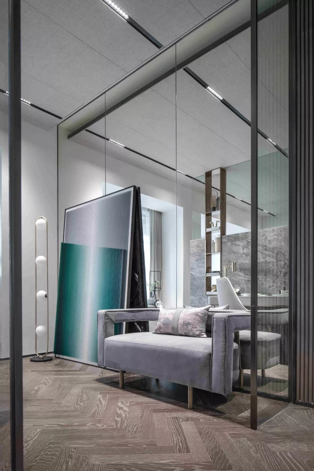 现代轻奢风格室内设计家装案例-卧室 现代轻奢风格室内设计家装案例-卧室